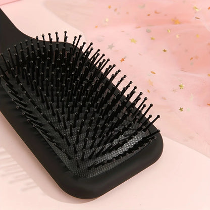 Black air cushion comb, hairbrush, paddle shaped hair comb, scalp massage comb, suitable for both men and women - KHOY