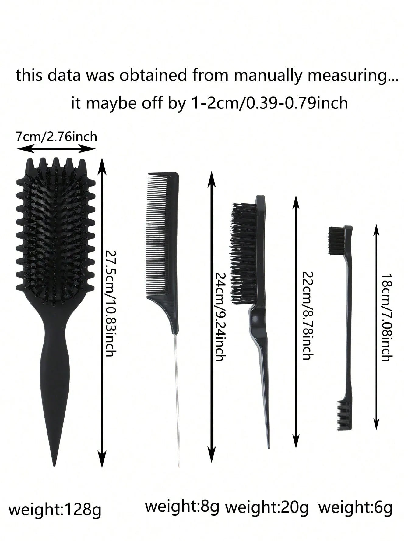 Curly Hair Styling Brush Curl Hair Brush for Combing and Shaping Men's and Women's Curls Reduce Pulling Tools - KHOY
