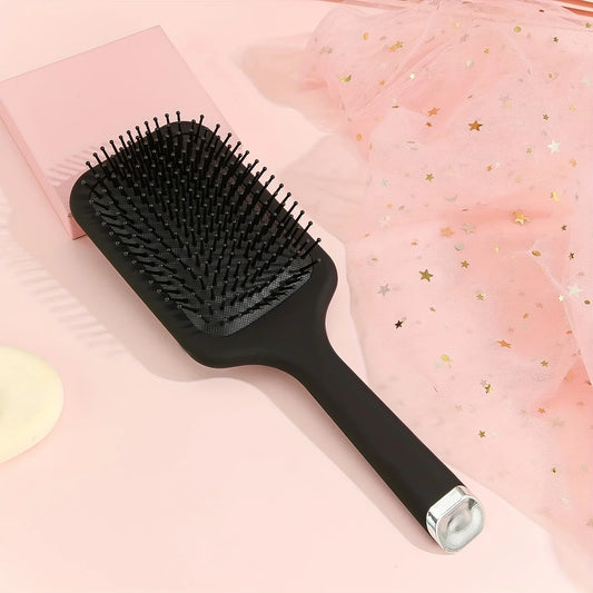 Black air cushion comb, hairbrush, paddle shaped hair comb, scalp massage comb, suitable for both men and women - KHOY