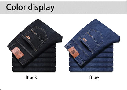 New Men Classic Jeans Jean Homme Pantalones Hombre Men Mannen Soft Black Biker Masculino Denim Overalls Mens Pants Size 32-38 - KHOY