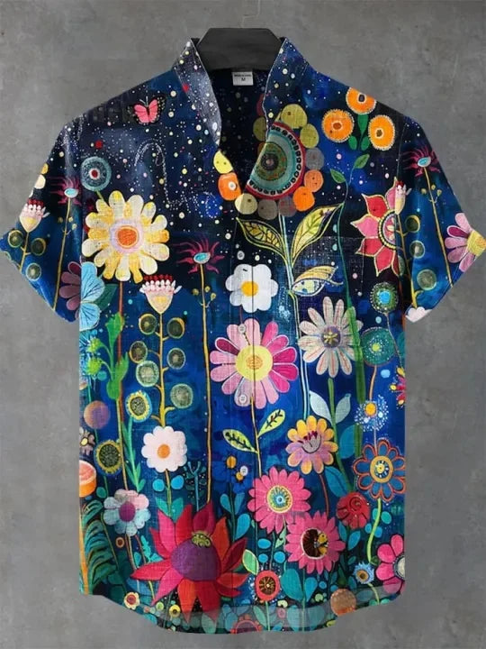 Hawaiian shirt 3D printed shirt retro casual summer vacation men's top - KHOY