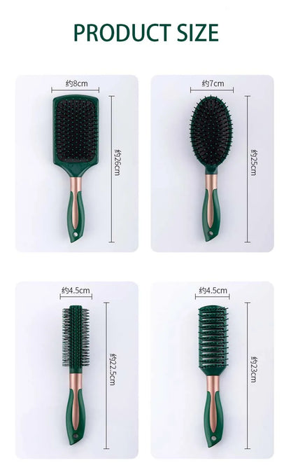 Hair Massage Air Cushion Comb Brush Scalp Hairbrush Detangle Anti Static Salon Hairdressing Styling Tool For Straight Curl Hair - KHOY