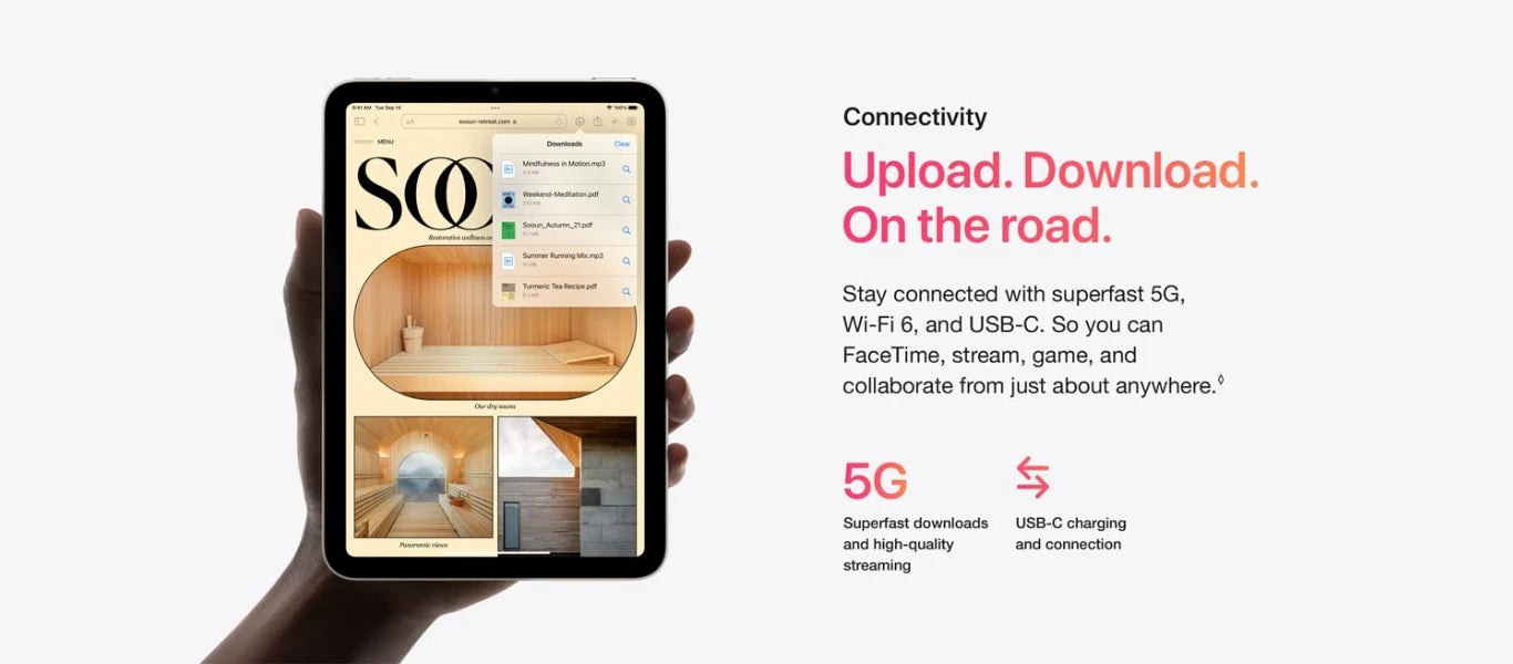 2021 IPad Mini 6 A15 8.3Inch 64G/128G/256G WiFi Cellular Touch ID,Original 6-core CPU 5-core GPU 16-core Neural Engine - KHOY