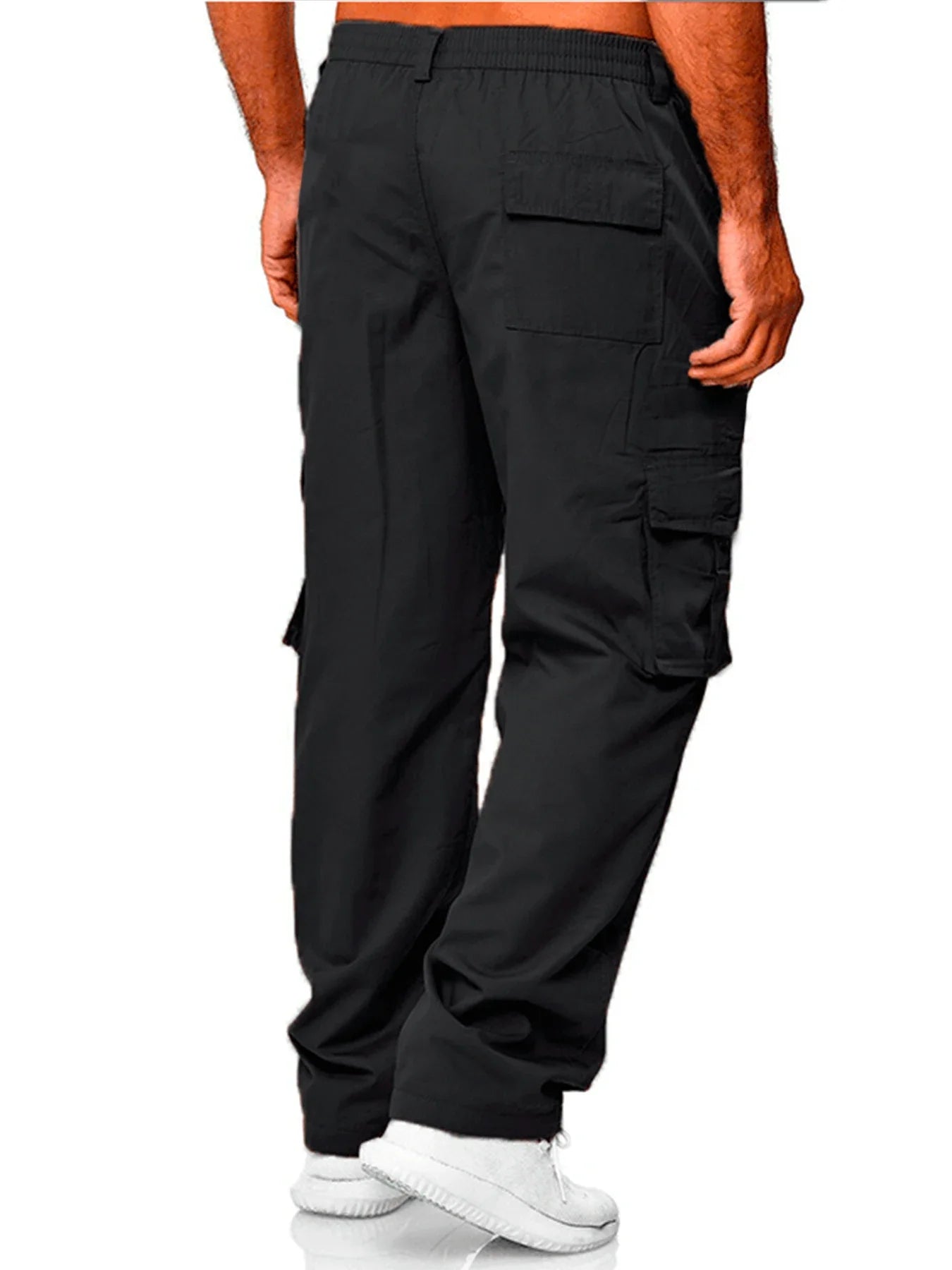 Men's Cargo Pants Outdoor Work Trousers Summer Casual Multi-Pocket Long Trousers Durable Breathable Sweatpants Hiking Pants - KHOY