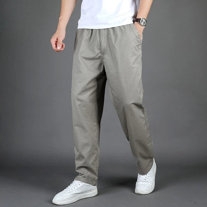 Men's Cargo Pants Summer 100% Cotton Work Wear New in Large Size 6XL Casual Climbing Joggers Sweatpants Hombre Autumn Trousers - KHOY