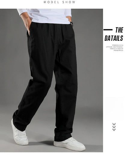 Men's Cargo Pants Summer 100% Cotton Work Wear New in Large Size 6XL Casual Climbing Joggers Sweatpants Hombre Autumn Trousers - KHOY