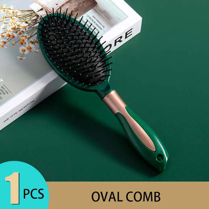Hair Massage Air Cushion Comb Brush Scalp Hairbrush Detangle Anti Static Salon Hairdressing Styling Tool For Straight Curl Hair - KHOY