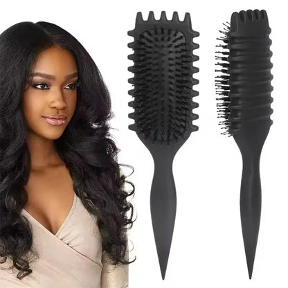 Curly Hair Styling Brush Curl Hair Brush for Combing and Shaping Men's and Women's Curls Reduce Pulling Tools - KHOY