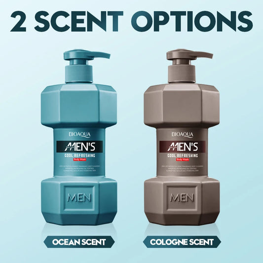 Men's facial cleanser Body wash Oil control Moisturizing long-lasting fragrance Fresh release charm creamy foam Body wash - KHOY