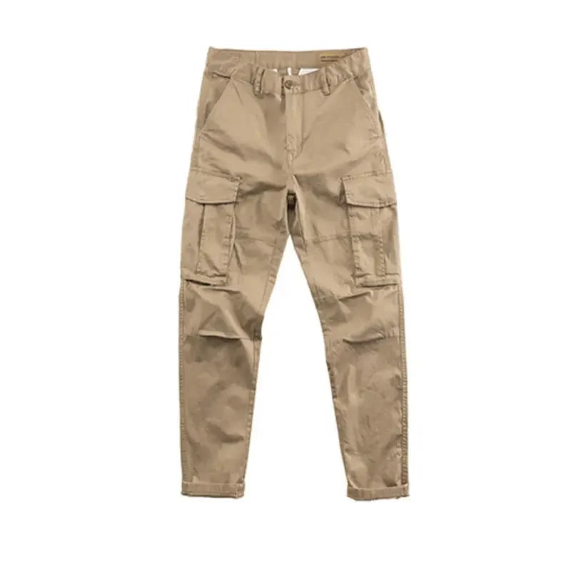 Men's Cargo Pants Work Wear Autumn Khaki Male Trousers Nylon Big Size Cheapest Designer Fashion Emo New in Baggy Long Slacks Y2k - KHOY