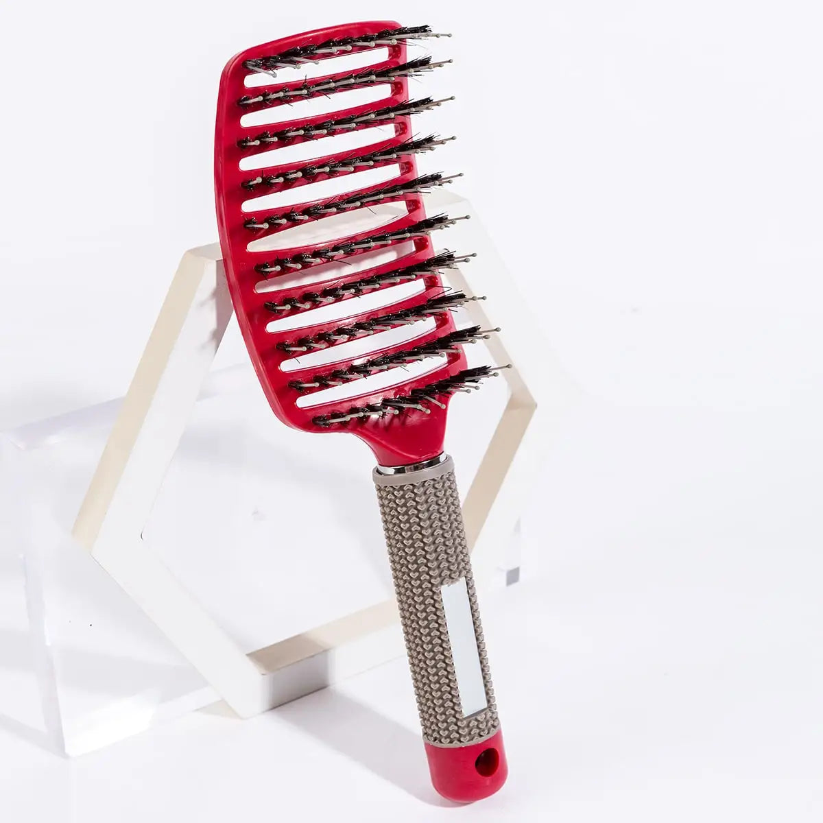 Hair Brush Scalp Massage Comb Hairbrush Boar Bristle Nylon Women Wet Curly Detangle Hair Brush Salon Hairdressing Styling Tool - KHOY