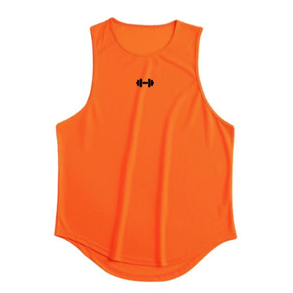 Summer Men's Gym Tank Top Fitness Training Clothing Quick-drying Loose Bodybuilding Sleeveless Shirt Men Fashion Basketball Vest - KHOY