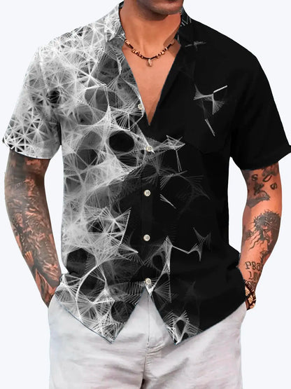 Men's Hawaiian Shirts 3D Print Basic Style Fashion Button Colorful Shirt Lapel Streetwear Hawaiian Blouse shirts for men Summer - KHOY
