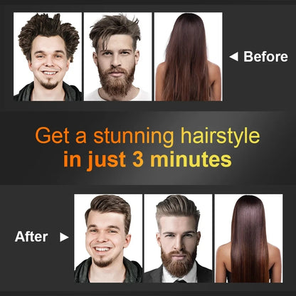 Electric Beard Comb Hair Straightener Brush Hot Hair Brushes Straightener Hair Anti-scalding Ceramic Beard Straightening Brush - KHOY