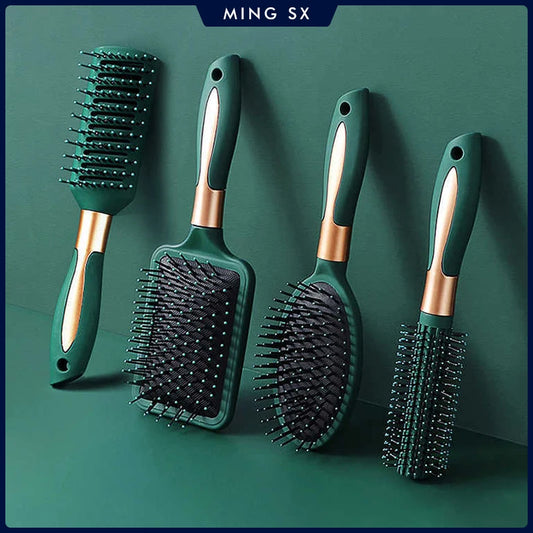 Hair Massage Air Cushion Comb Brush Scalp Hairbrush Detangle Anti Static Salon Hairdressing Styling Tool For Straight Curl Hair - KHOY