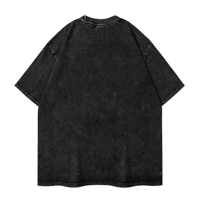 Oversized Washed T-Shirt Forsakens Cotton T-Shirts Meme Trendy Cool Tshirt for Men Beach Y2K Retro Casual Tees - KHOY