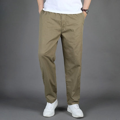 Men's Cargo Pants Summer 100% Cotton Work Wear New in Large Size 6XL Casual Climbing Joggers Sweatpants Hombre Autumn Trousers - KHOY