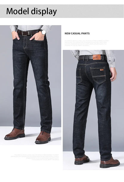 New Men Classic Jeans Jean Homme Pantalones Hombre Men Mannen Soft Black Biker Masculino Denim Overalls Mens Pants Size 32-38 - KHOY
