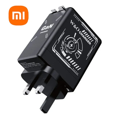Xiaomi GaN120W Ultra Fast Charger With Retractable Type-C Lightning Cable Fast Charging Adapter For iPhone16 iPad Samsung Huawei - KHOY