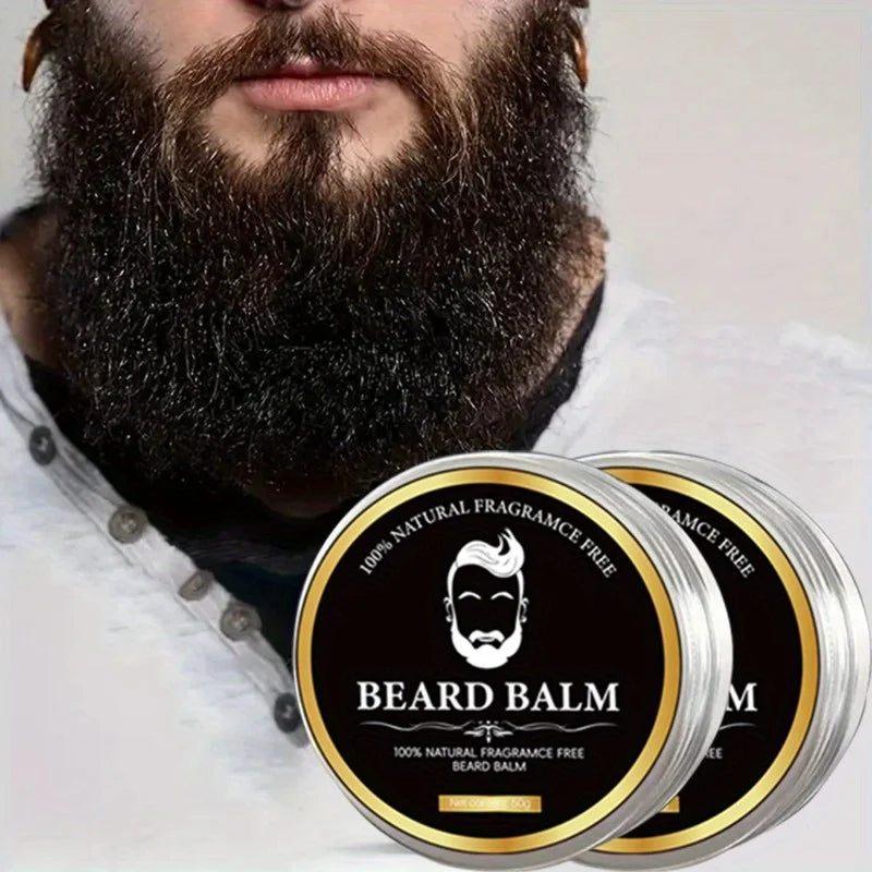 Beard Cream for Men,Moisturizing & Styling,No Rinse Care Cream,Beard Oil, Beard Styling Cream,Anti-Frizz,Softens &Tames Hair - KHOY