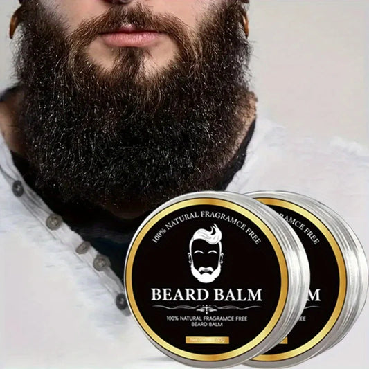 Beard Cream for Men,Moisturizing & Styling,No Rinse Care Cream,Beard Oil, Beard Styling Cream,Anti-Frizz,Softens &Tames Hair - KHOY