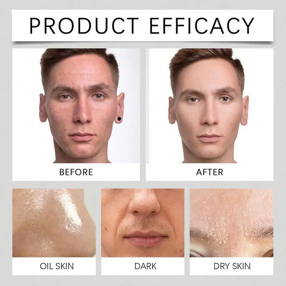 Men's Deep Cleansing Face Wash 100g, Oil Control, Pore Minimizer, Hydrating Facial Cleanser for Oily Skin, Refreshing Non-Drying - KHOY