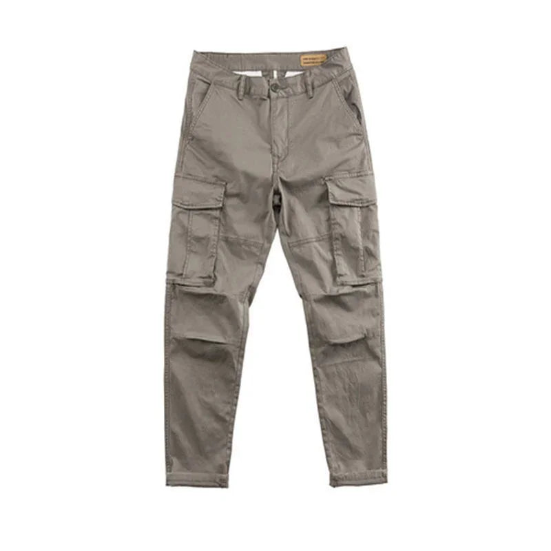 Men's Cargo Pants Work Wear Autumn Khaki Male Trousers Nylon Big Size Cheapest Designer Fashion Emo New in Baggy Long Slacks Y2k - KHOY
