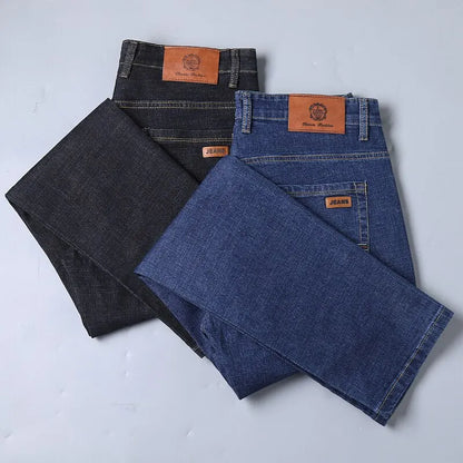 New Men Classic Jeans Jean Homme Pantalones Hombre Men Mannen Soft Black Biker Masculino Denim Overalls Mens Pants Size 32-38 - KHOY