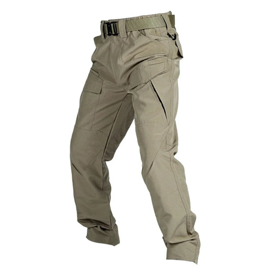 Men's Cargo Pants Multi-Pocket Work Trousers Casual Outdoor Hiking Military Tactical Pants Wear-Resisting Splash-proof Trousers - KHOY