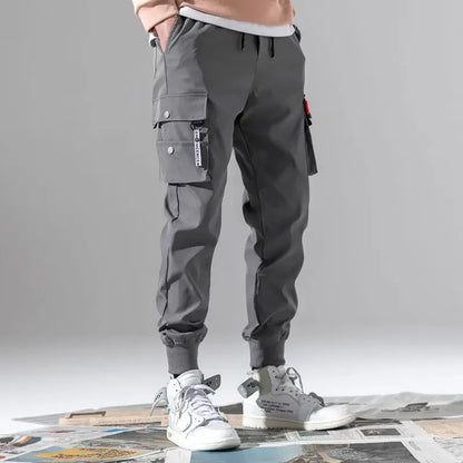 Men Cargo Tactical Pants Work Combat Multi-pockets Casual Training Trousers Overalls Clothing Joggers Hiking Mens Cargo Pant 1PC - KHOY