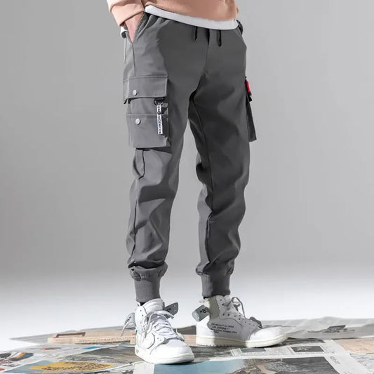 Men Cargo Tactical Pants Work Combat Multi-pockets Casual Training Trousers Overalls Clothing Joggers Hiking Mens Cargo Pant 1PC - KHOY
