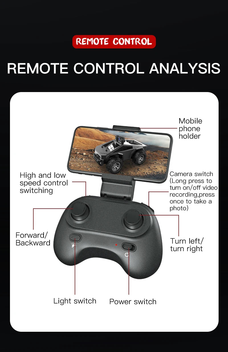 NEW KF29 With HD Camera Can Take Pictures And videos Rc car fpv Remote Conversation and Shooting Wireless Camera RC Car Toy Gift - KHOY