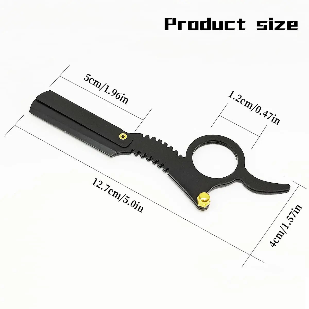 Barber Manual Razor Straight Edge Haircut Beard Eyebrow Shaver Men Depilation Razor Hairdresser Trimming Blades Replaceable - KHOY