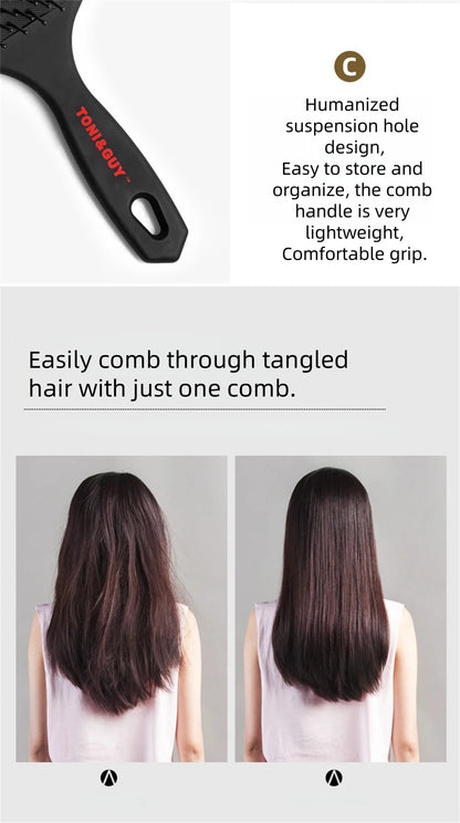Professional Salon Air Hairdressing Cushion Comb Barbershop Anti-Static Hair Brush Massage Home Diy Curly Styling Tools - KHOY