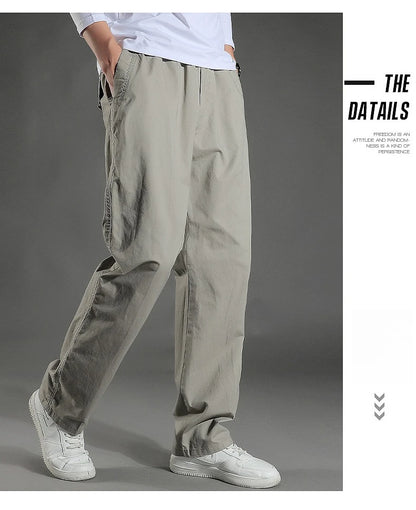 Men's Cargo Pants Summer 100% Cotton Work Wear New in Large Size 6XL Casual Climbing Joggers Sweatpants Hombre Autumn Trousers - KHOY