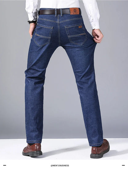 New Men Classic Jeans Jean Homme Pantalones Hombre Men Mannen Soft Black Biker Masculino Denim Overalls Mens Pants Size 32-38 - KHOY