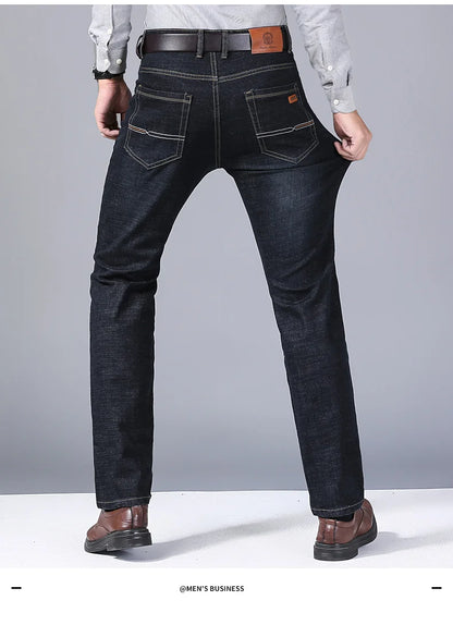 New Men Classic Jeans Jean Homme Pantalones Hombre Men Mannen Soft Black Biker Masculino Denim Overalls Mens Pants Size 32-38 - KHOY