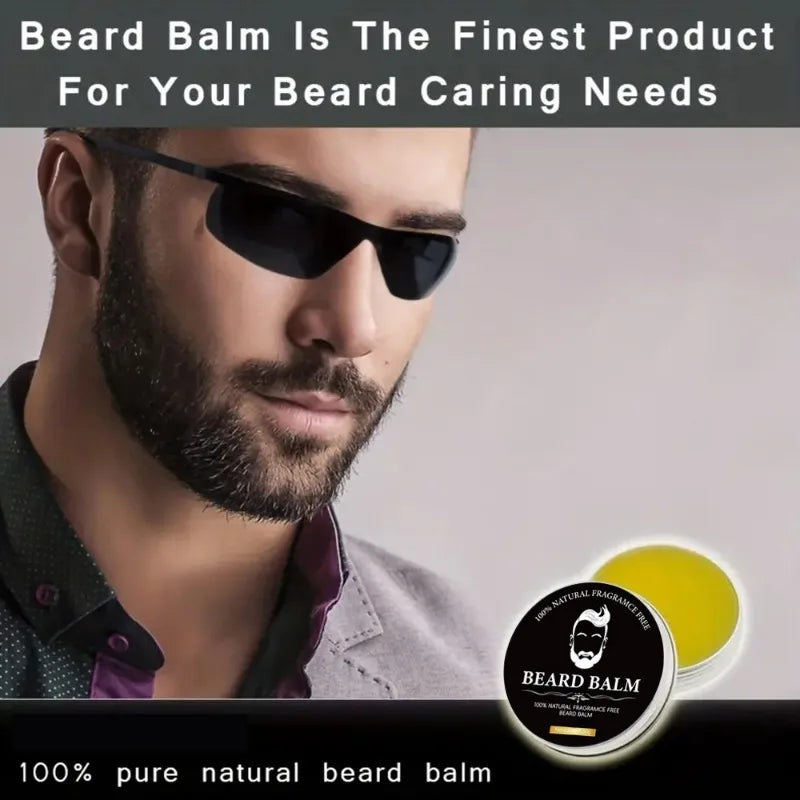 Beard Cream for Men,Moisturizing & Styling,No Rinse Care Cream,Beard Oil, Beard Styling Cream,Anti-Frizz,Softens &Tames Hair - KHOY