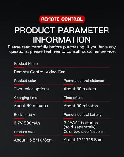 NEW KF29 With HD Camera Can Take Pictures And videos Rc car fpv Remote Conversation and Shooting Wireless Camera RC Car Toy Gift - KHOY