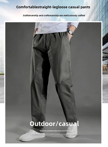Men's Cargo Pants Summer 100% Cotton Work Wear New in Large Size 6XL Casual Climbing Joggers Sweatpants Hombre Autumn Trousers - KHOY