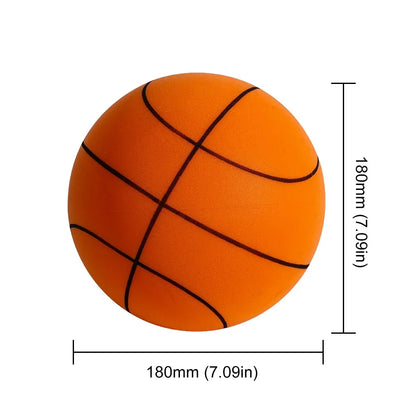 Kids Indoor Silent Basketball Ball 21/18cm High-Resilience Foam Silent Basketball Lightweight Small Basketball Basket Sports Toy - KHOY