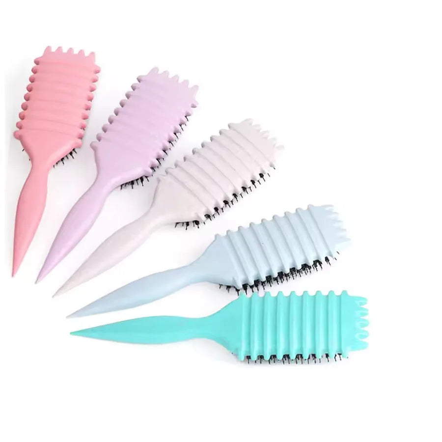 Curly Hair Styling Brush Curl Hair Brush for Combing and Shaping Men's and Women's Curls Reduce Pulling Tools - KHOY