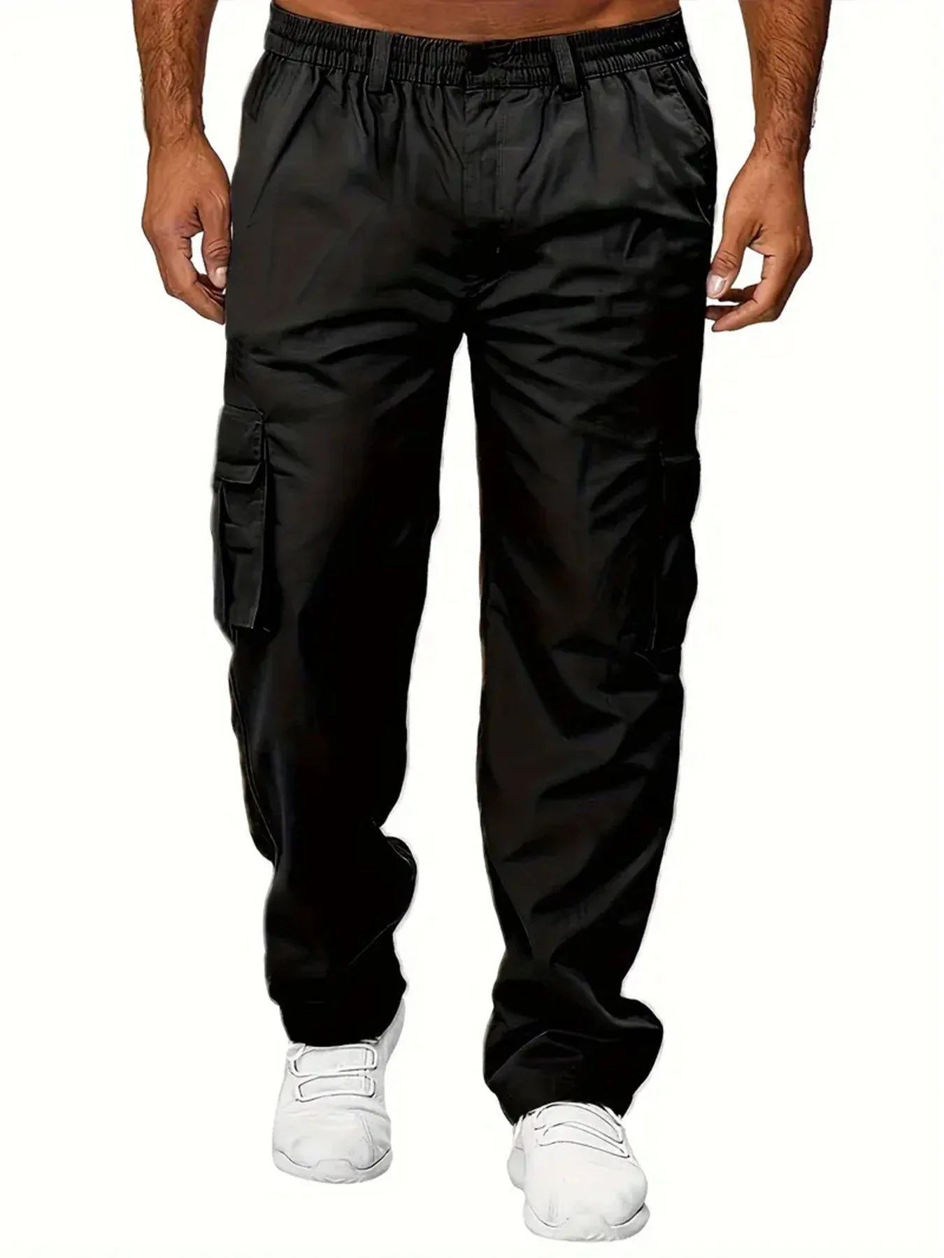 Men's Cargo Pants Outdoor Work Trousers Summer Casual Multi-Pocket Long Trousers Durable Breathable Sweatpants Hiking Pants - KHOY