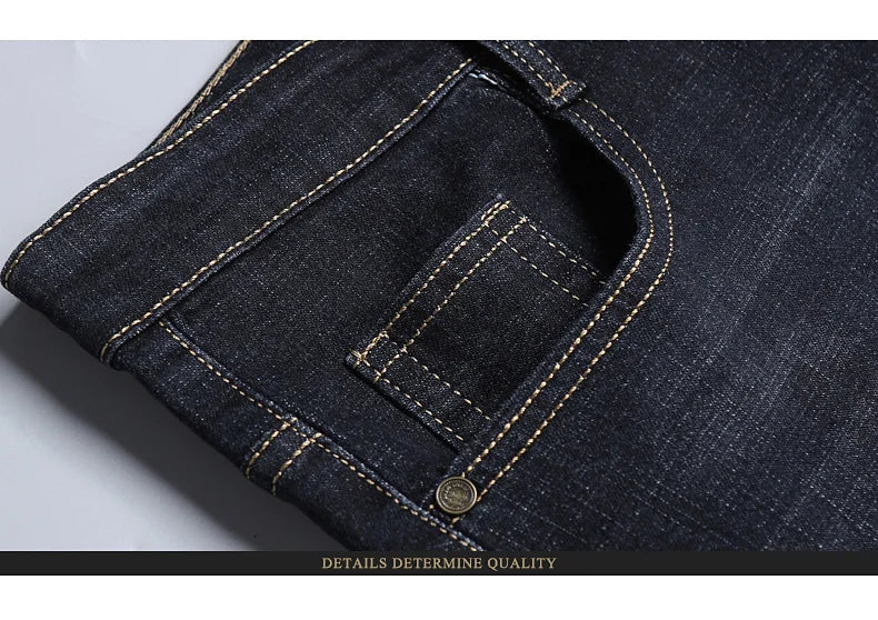 New Men Classic Jeans Jean Homme Pantalones Hombre Men Mannen Soft Black Biker Masculino Denim Overalls Mens Pants Size 32-38 - KHOY