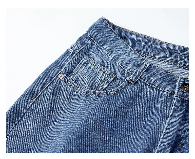 Men's Straight-Leg Jeans, Minimalist for All Seasons, Loose with Drape, Narrow-Wide Leg, Retro Casual Long Pants, Sizes 28-38 - KHOY