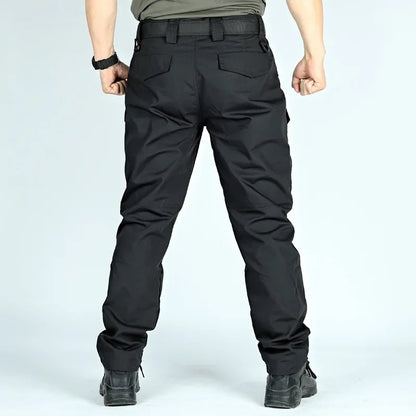 Men's Cargo Pants Multi-Pocket Work Trousers Casual Outdoor Hiking Military Tactical Pants Wear-Resisting Splash-proof Trousers - KHOY