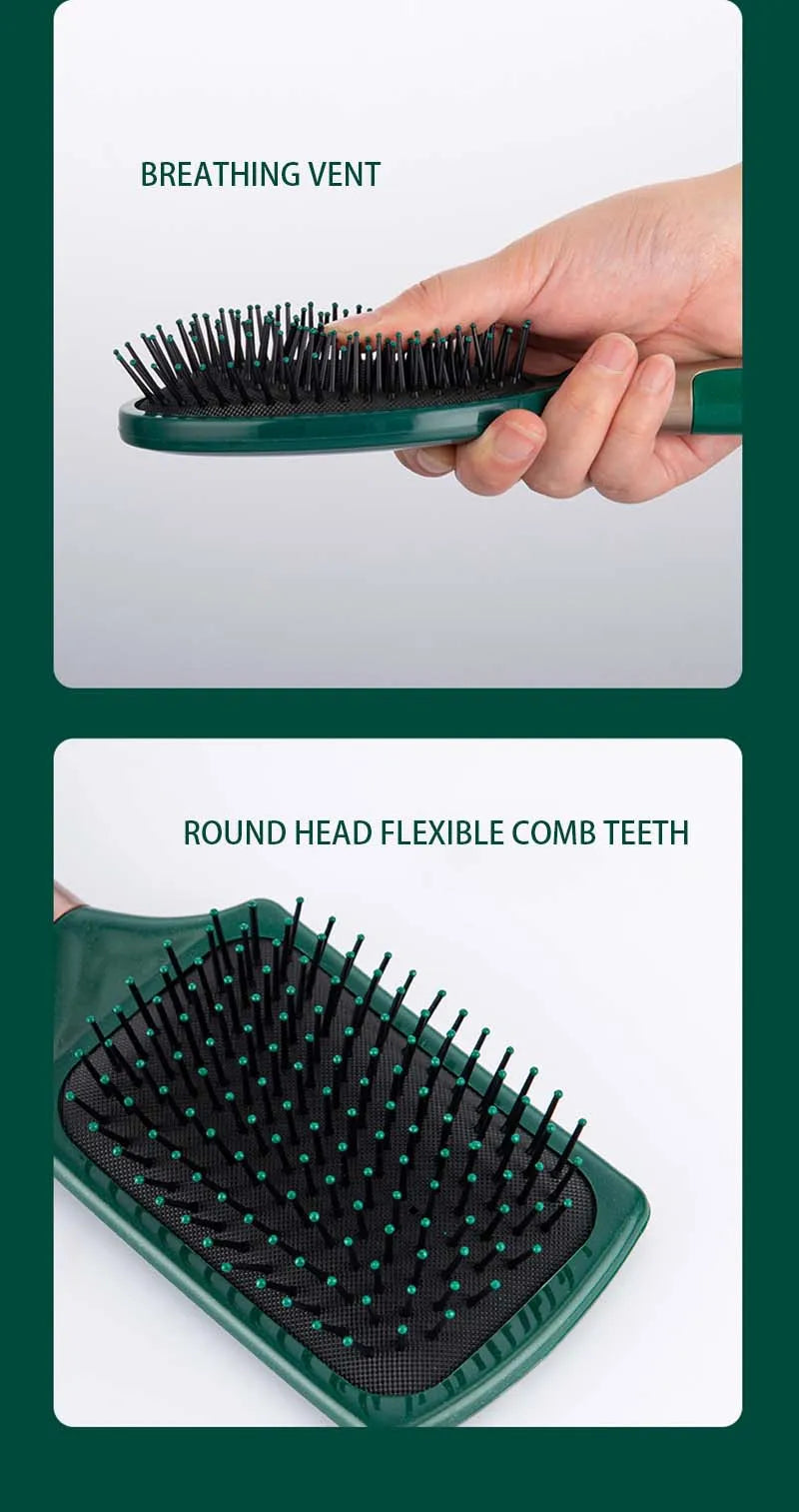 Hair Massage Air Cushion Comb Brush Scalp Hairbrush Detangle Anti Static Salon Hairdressing Styling Tool For Straight Curl Hair - KHOY