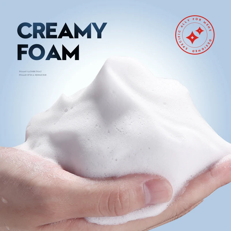 Men's facial cleanser Body wash Oil control Moisturizing long-lasting fragrance Fresh release charm creamy foam Body wash - KHOY