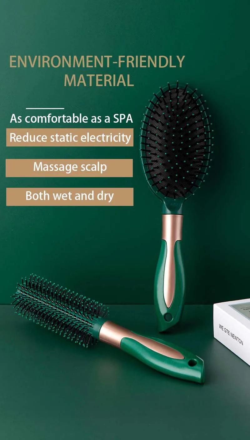 Hair Massage Air Cushion Comb Brush Scalp Hairbrush Detangle Anti Static Salon Hairdressing Styling Tool For Straight Curl Hair - KHOY
