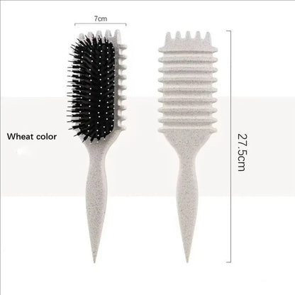 Curly Hair Styling Brush Curl Hair Brush for Combing and Shaping Men's and Women's Curls Reduce Pulling Tools - KHOY